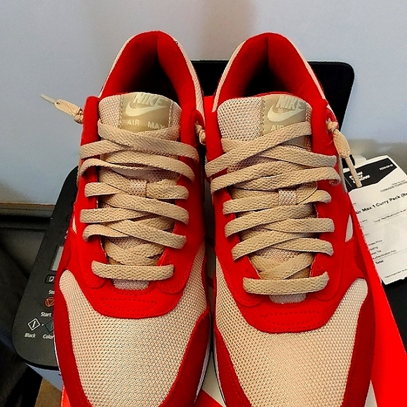 💯Vintage🔥Air Max 1 "Red Curry pack" - Picture 3 of 16